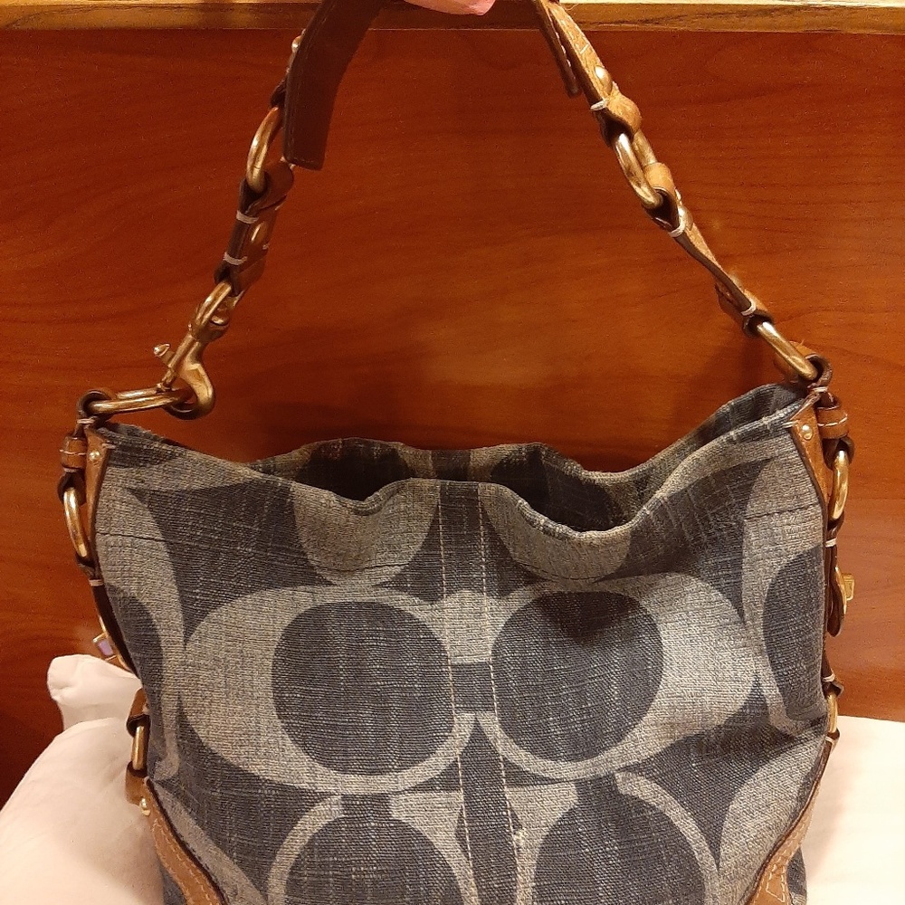 Denim Coach Purse